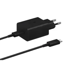 Hišni polnilec 100-240V => 1x USB-C Samsung 45W EP-T4510 za mobilni telefon ali tablični računalnik + kabel (EP-T4510XBEGEU)