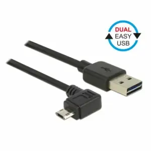 Kabel Delock USB-A => USB-B micro kotni EASY 5,0m obojestranski (85562)