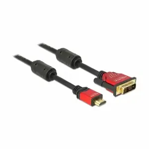 KABEL HDMI/DVI Digital (18+1) M/M 5,0m Delock pozlačeni kontakti (84344)