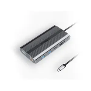 Priklopna postaja USB-C =>Orico XDR-X33 2xDisplayPort 2x HDMI 3xUSB3.0 USB-C PD100W 1xLAN 1x3,5mm Čitalec kartic (XDR-X33-GY-BP)