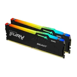 DDR5 32GB 5600MHz CL40 KIT (2x16GB) Kingston RGB Fury Beast 1,25V črna (KF556C40BBAK2-32)