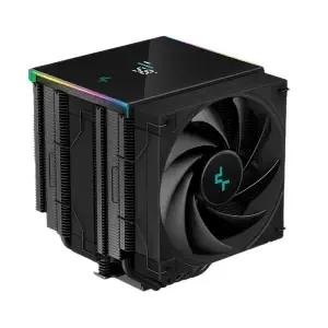 Zračni hladilnik DeepCool AK620 Digital - 28 dB 162mm RGB črna (R-AK620-BKADMN-G) 