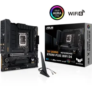 Osnovna plošča 1700 Asus TUF GAMING B760M-PLUS WIFI D4 microATX 1xHDMI 2.1 1xDisplayPort 1.4