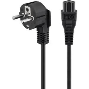 KABEL NAPAJALNI 230V Tripolar C5 1,80m Goobay črn (68004)