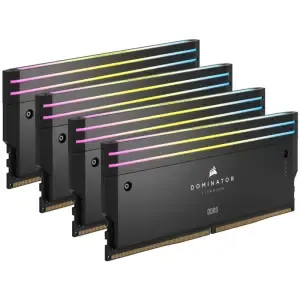 DDR5 64GB 6400MHz CL32 KIT (4x16GB) Corsair RGB Dominator Titanium XMP3.0 1,4V črna (CMP64GX5M4B6400C32)