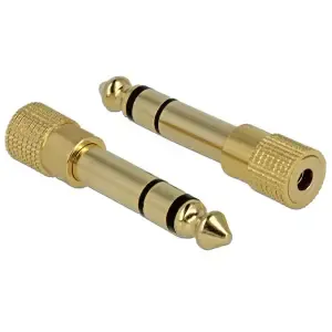 Adapter-AVDIO Jack 3,5Ž - 6,35M Delock (65361)