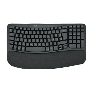 Tipkovnica Logitech brezžična ergonomska Wave Keys Bolt USB reciever črna SLO gravura (920-012304)