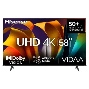 TV sprejemnik Hisense 58" 147,3 cm 58A6N 3840x2160 DLED VIDAA U7.0 3xHDMI 2xUSB BT WiFi LAN  HDR10+