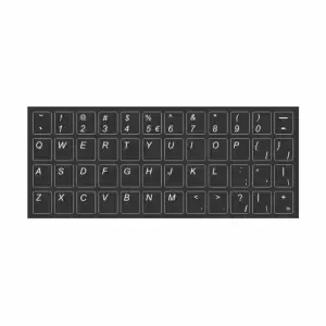 Nalepka za Tipkovnico US vsi znaki-beli