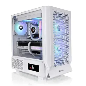 Ohišje Thermaltake Ceres 330 TG MidiATX - bela ARGB