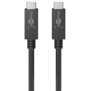 Kabel USB-C => USB-C 3.2 Gen2 20V 5A 100W 0,50m Goobay (49252)