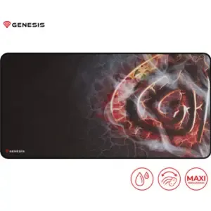 Podloga za miško Genesis mikrovlakna 900x450x2,5mm Maxi Lava vodoodporna črna