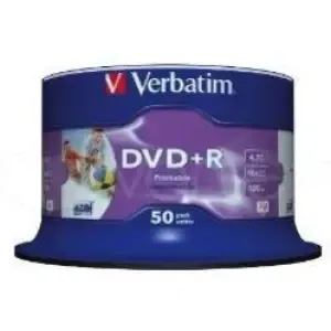 MEDIJ 4,7 DVD+R Printable Verbatim 16x 50cake 43512