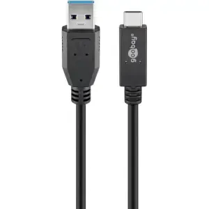 Kabel USB-C => USB-A 3.1 Gen2 20V 3A 60W 0,50m Goobay (41073)