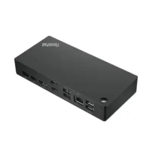 Priklopna postaja USB-C =>Lenovo ThinkPad Universal 2xDisplayPort DisplayPort HDMI 3xUSB3.2 2xUSB2.0 USB-C 90W 1xLAN Stikalo za vklop (40AY0090EU), novo