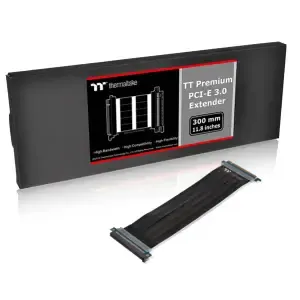 PCI-e 3.0 Extender Riser Thermaltake AC-045-CN1OTN-C1 TT Premium 30cm - črn