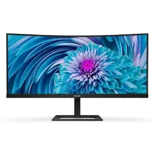 Monitor Philips 86,4 cm (34,0") 346E2CUAE 3440x1440 Curved 100Hz VA 1ms HDMI DisplayPort USB-C 65W 4xUSB3.2 HAS Zvočniki 2x5W sRGB121,3% SeparateSync E-Line