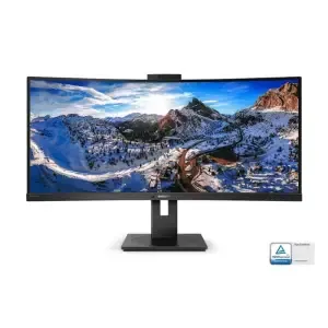 Monitor Philips 86,4 cm (34,0") 346P1CRH 3440x1440 Curved 100Hz VA 4ms HDMI DisplayPort USB-C 90W 4xUSB3.2 HAS Kamera Zvočniki 2H sRGB120% KVM RJ45 HDR400