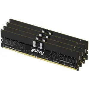 DDR5 64GB 6000MHz CL32 KIT (4x16GB) Kingston Fury Renegade Pro EXPO 1,35V črna ECC + AMD EXPO (KF560R32RBEK4-64)