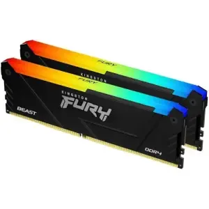 DDR4 16GB 3600MHz CL17 KIT (2x 8GB) Kingston RGB Fury Beast 1,35V Fury črna (KF436C17BB2AK2/16)