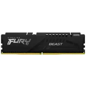DDR5 16GB 5200MHz CL36 Single (1x16GB) Kingston Fury Beast XMP3.0 1,25V Fury črna (KF552C36BBE-16)