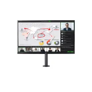 Monitor LG 80 cm (31,5") 32QP880N-B.AEU 2560x1440 75Hz IPS 5ms 2xHDMI DisplayPort USB-C 96W 2xUSB3.2 Pivot Zvočniki 2x5W sRGB99% FreeSync KVM HDR10 črna