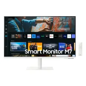 Monitor Samsung 80 cm (31,5") S32CM703UU 3840x2160 Smart TV Tizen VA 4ms HDMI USB-C 65W 2xUSB2.0 Pivot Zvočniki 2x5W sRGB99% BT WiFi HDR10 M7 bela SMART