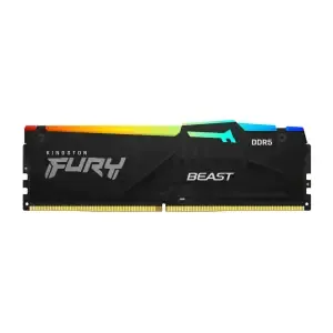 DDR5 32GB 5200MHz CL40 Single (1x32GB) Kingston RGB Fury Beast XMP3.0 1,25V Gaming črna (KF552C40BBA-32)