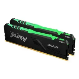 DDR4 16GB 3600MHz CL17 KIT (2x 8GB) Kingston RGB Fury Beast XMP2.0 1,35V Fury črna (KF436C17BBAK2/16)