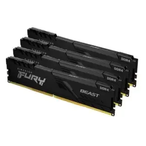 DDR4 128GB 3600MHz CL18 KIT (4x32GB) Kingston Fury Beast XMP2.0 1,35V Fury črna (KF436C18BBK4/128)