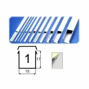 Kanal NIK 1S 15x17 samolepilni bel - 2m