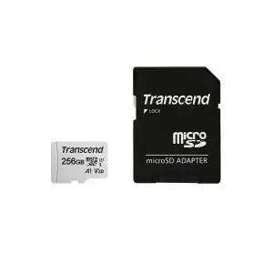 Spominska kartica SDXC-Micro 256GB Transcend 45MB/s/U3 V30 UHS-I +adapter (TS256GUSD300S-A)