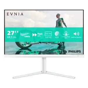 Monitor Philips 68,6 cm (27,0") 27M2N3201A 1920x1080 Gaming 180Hz Fast-IPS 0,5ms 2xHDMI DisplayPort Pivot Zvočniki 3H DCI-P3-95% AdaptiveSync HDR10 Envia 3000 Bele barve