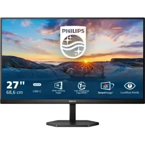 Monitor Philips 68,6 cm (27,0") 27E1N3300A 1920x1080 75Hz IPS 1ms HDMI USB-C 65W 4xUSB3.2 Zvočniki 3H sRGB122,8% AdaptiveSync