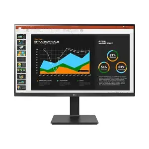 Monitor LG 68,6 cm (27,0") 27BQ75QB-B 2560x1440 75Hz IPS 5ms HDMI DisplayPort USB-C 65W 4xUSB3.0 Pivot Zvočniki 2x5W sRGB99% RJ45 KVM HDR10