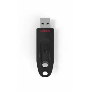 Spominski ključek 32GB USB 3.1 Sandisk Ultra 100MB/s - plastičen/drsni/črn (SDCZ48-032G-U46)