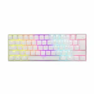 Tipkovnica WHITE SHARK USB SHINOBI SLO 60% mehanska rdeča stikala RGB bela (GK-2022 SHINOBI-W-HR-RED.SW)