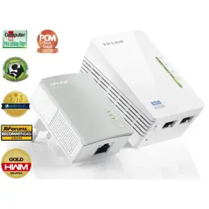 HPAV Powerline 2xLAN+1xLAN RJ45 220V TP-Link 300Mbit/s (1+1) WLAN (TL-WPA4220KIT)