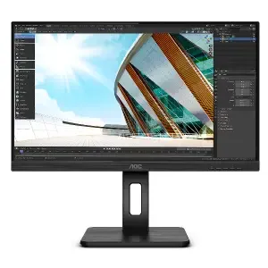 Monitor AOC 60,5 cm (23,8") 24P2Q 1920x1080 75Hz IPS 4ms VGA DVI HDMI DisplayPort 4xUSB3.2 Pivot Zvočniki 3H sRGB107%