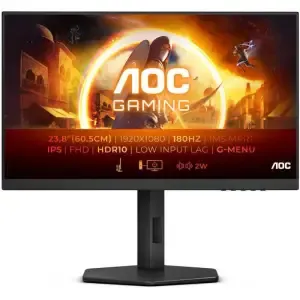 Monitor AOC 60,5 cm (23,8") 24G4X 1920x1080 Gaming 180Hz IPS 0,5ms DVI 2xHDMI DisplayPort Pivot Zvočniki sRGB130% G-Sync Compatible HDR10