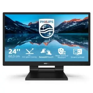 Monitor Touch 60,5 cm (23,8") Philips 242B9TL 1920x1080 5ms IPS VGA DVI HDMI DisplayPort 1/2xUSB3.1 HAS 7H zvočniki IP65 zložljiv NTSC72%