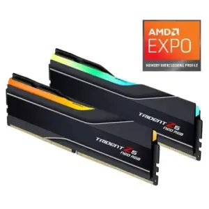 DDR5 64GB 6000MHz CL30 KIT (2x32GB) G.Skill RGB Trident Z5 Neo XMP3.0 1,1V PC črna (F5-6000J3040G32GX2-TZ5NR)