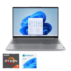 Prenosnik Lenovo 40,64 cm (16,0") ThinkBook 16 G7 1920x1200 IPS 300nit R7-7735HS/32GB/SSD1TB/BL/FP/ALU-ABS/AMD Radeon 680M/Win11Home DSP (21MW000QSC-W11H)