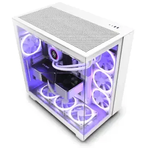 Ohišje NZXT H9 Flow MidiATX - bela