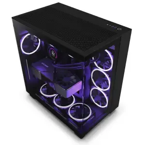 Ohišje NZXT H9 Flow MidiATX - črna