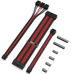 Napajalni kabli (KIT) - Rdeča / Črna - 3x8pin -> 12VHPWR
