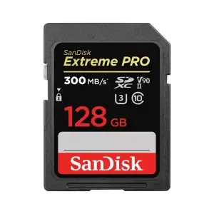 Spominska kartica SDXC 128GB Sandisk Extreme Pro 300MB/s/260MB/S U3 V90 UHS-II (SDSDXDK-128G-GN4IN)