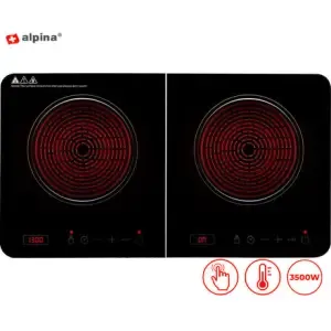 Indukcijska plošča ALPINA dvojna 3500W