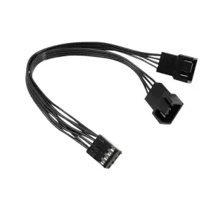 Splitter za ventilatorje Inter-Tech 1x -> 2x4-pin , črna