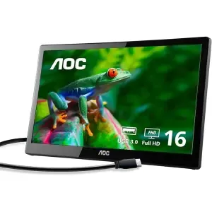 Monitor AOC 39,6 cm (15,6") I1659FWUX 1920x1080 Prenosni monitor IPS 10ms USB3.0